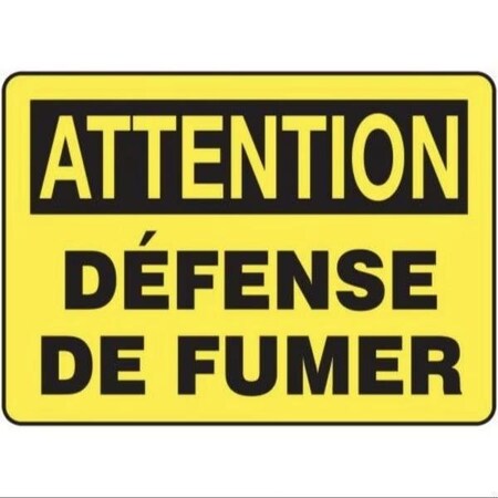 Accuform SAFETY SIGN NO SMOKING 10 in  X 14 in FRMSMK545XL